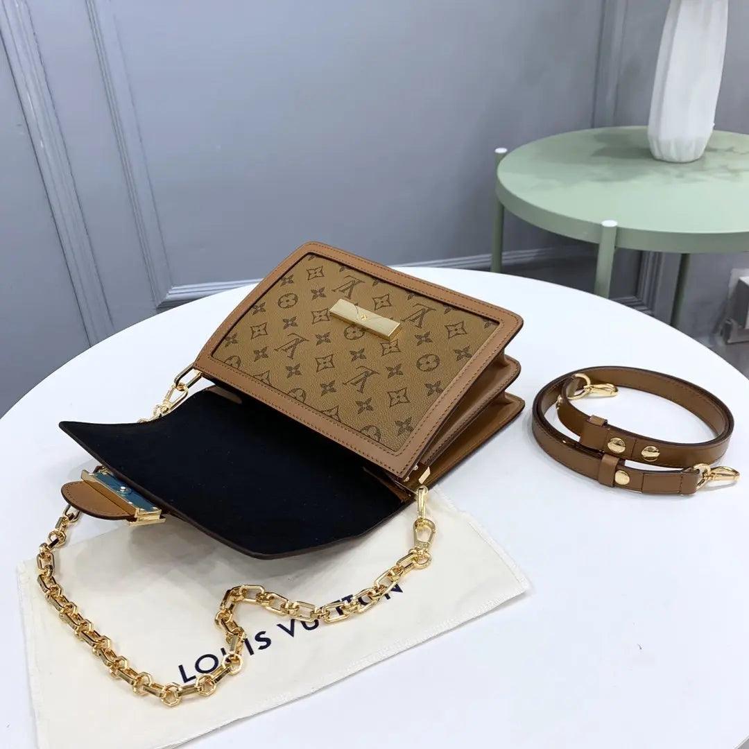 SO - New Fashion Women's Bags LUV DAUPHINE Nicolas Ghesquière Monogram Reverse A052 sneakeronline