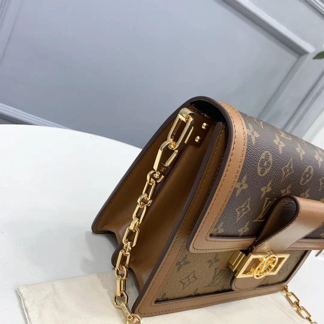 SO - New Fashion Women's Bags LUV DAUPHINE Nicolas Ghesquière Monogram Reverse A052 sneakeronline