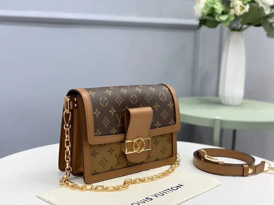 SO - New Fashion Women's Bags LUV DAUPHINE Nicolas Ghesquière Monogram Reverse A052 sneakeronline