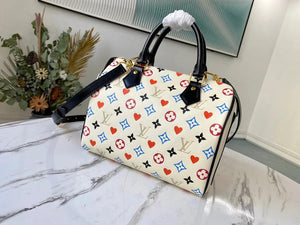 SO - New Fashion Women's Bags LUV Speedy Bandoulière Nicolas Ghesquière Game On Monogram A052 sneakeronline