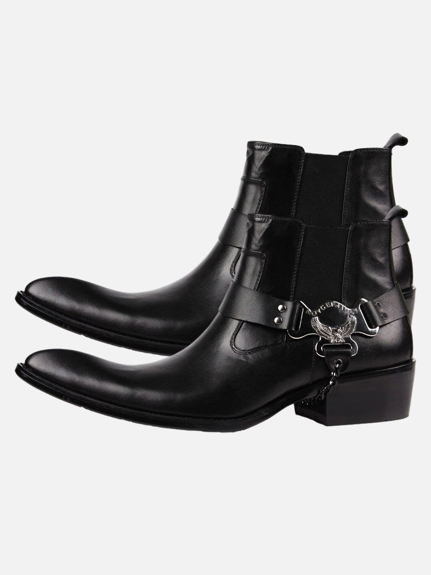 European And American Metal Buckle Detachable British Chelsea Short Boots SP2403147E1C