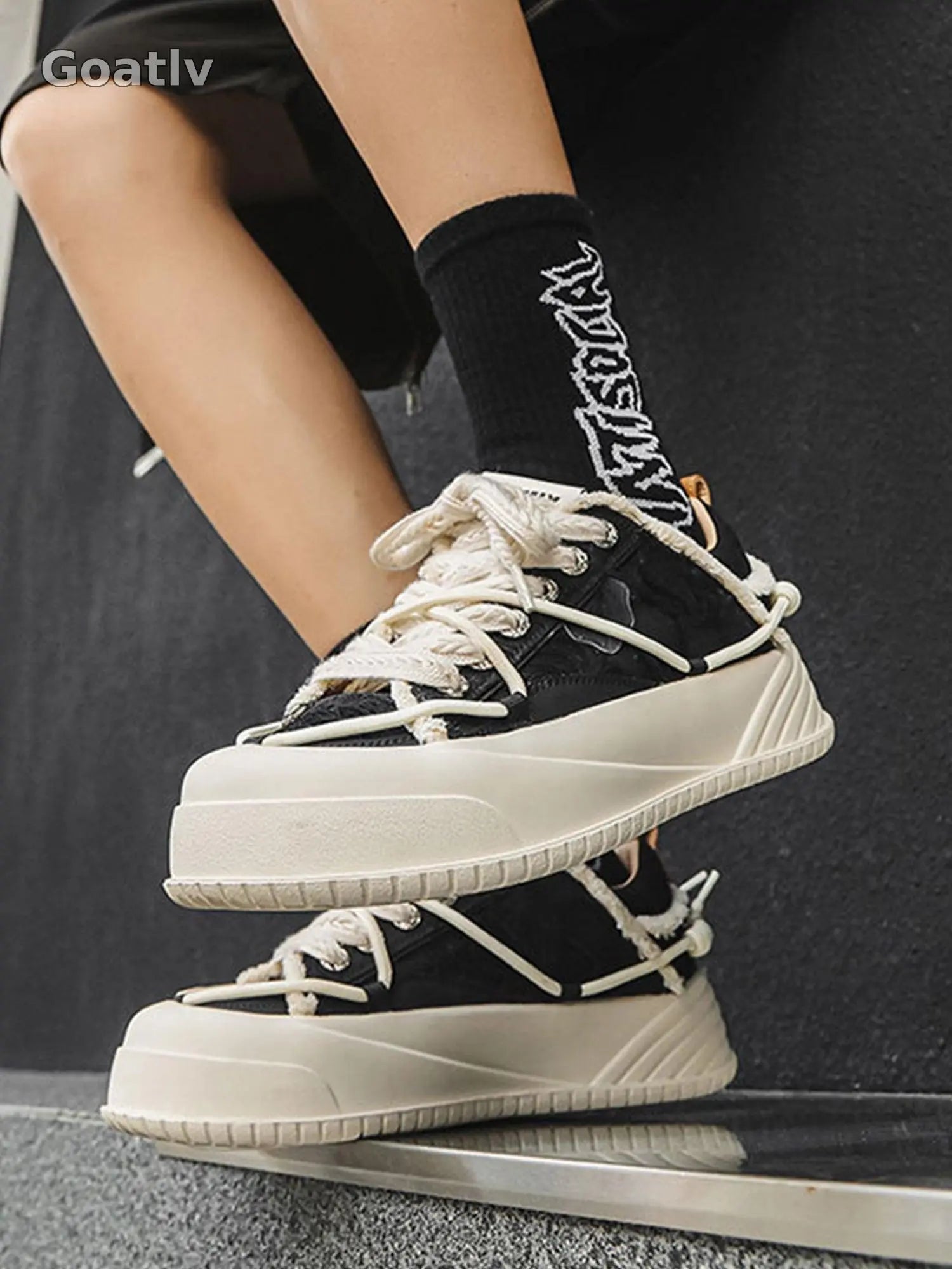 Sneakerhill Canvas Paper Plane Street Rap Sneakers - 2155 - 1984