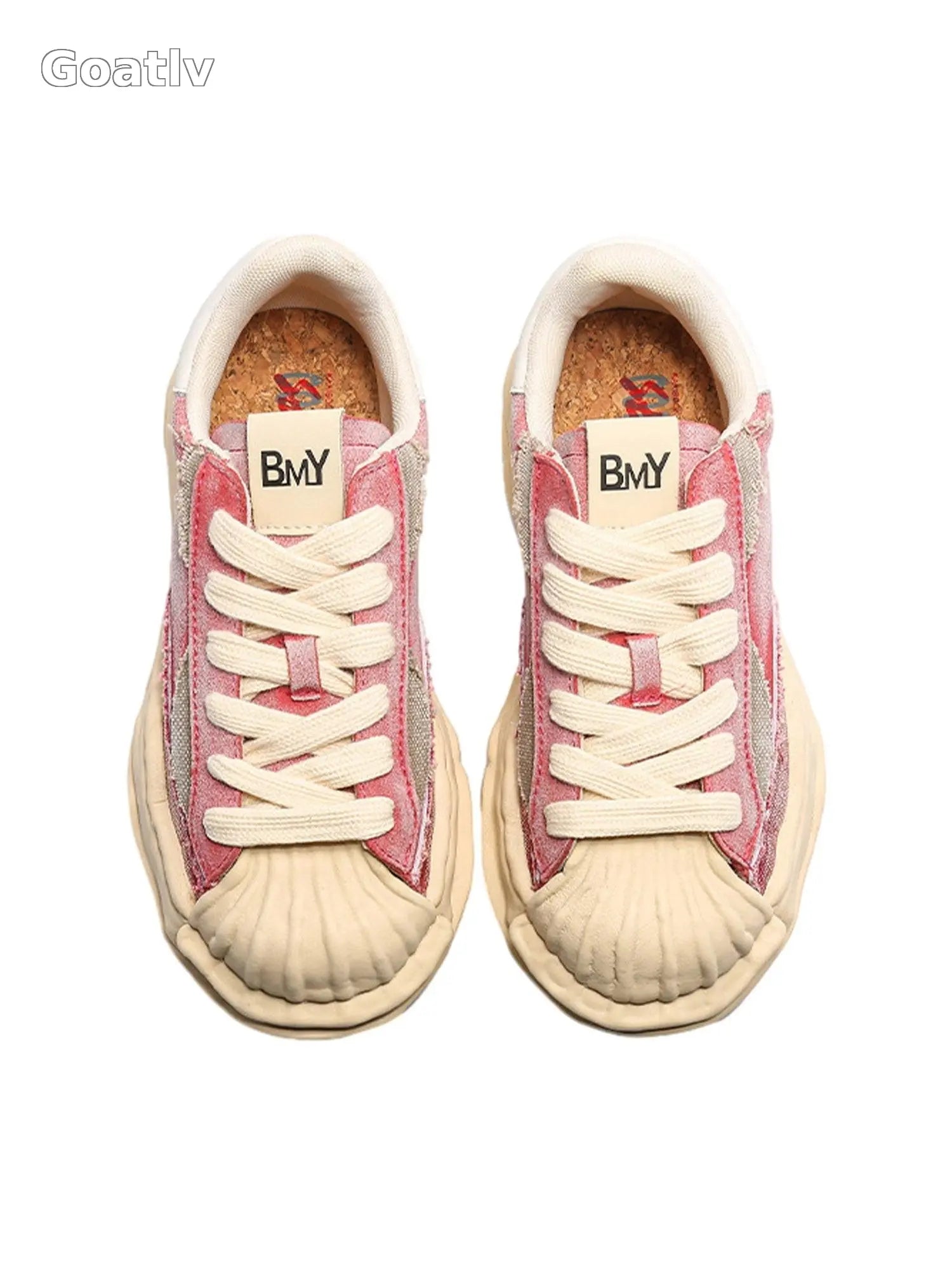 Sneakerhill Retro Washed Shell Head Original Sole Sneakers - 2127 - 1984