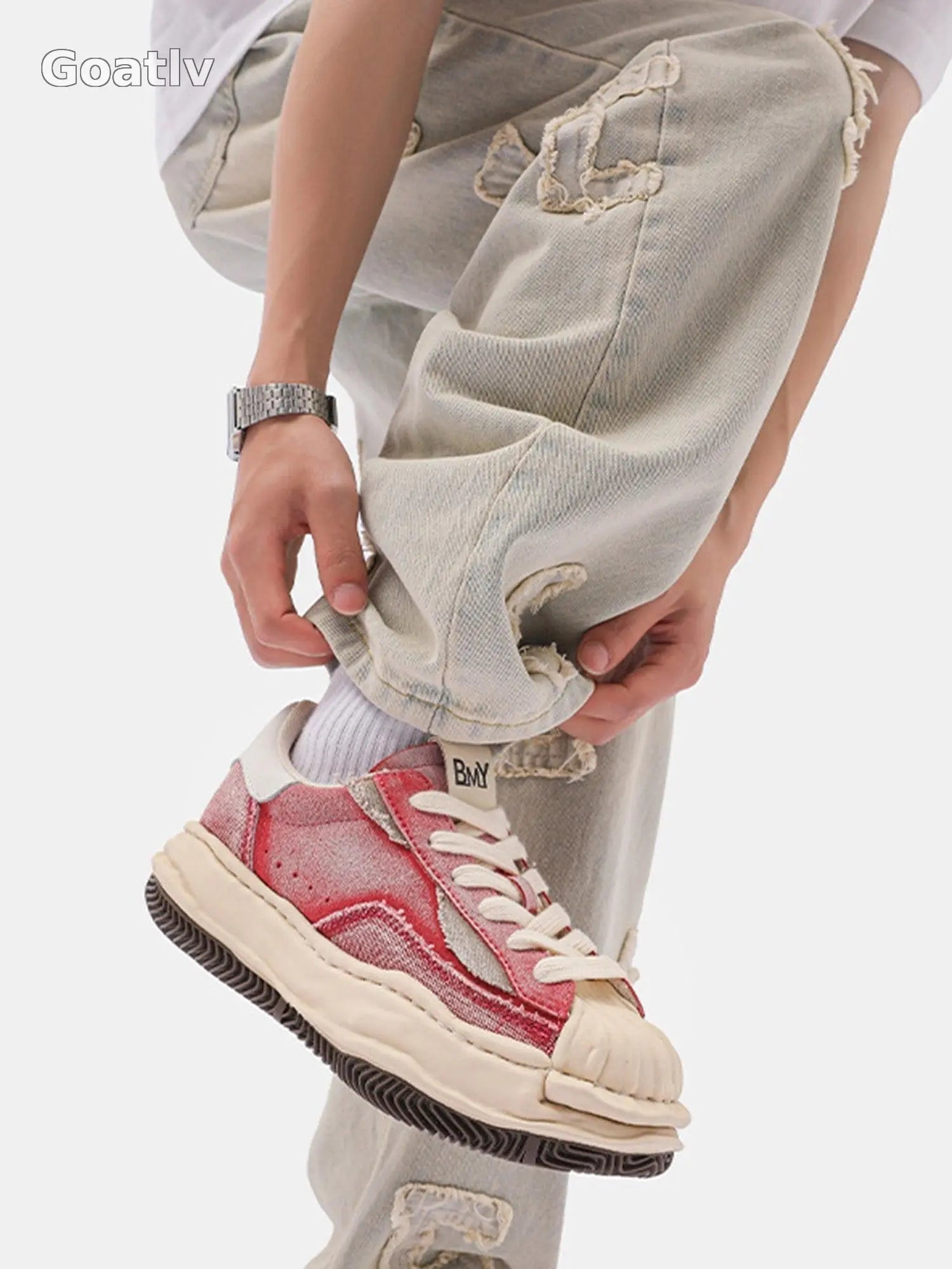Sneakerhill Retro Washed Shell Head Original Sole Sneakers - 2127 - 1984