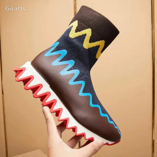 Sneakerhill Unique Style Women Sock Sneakers