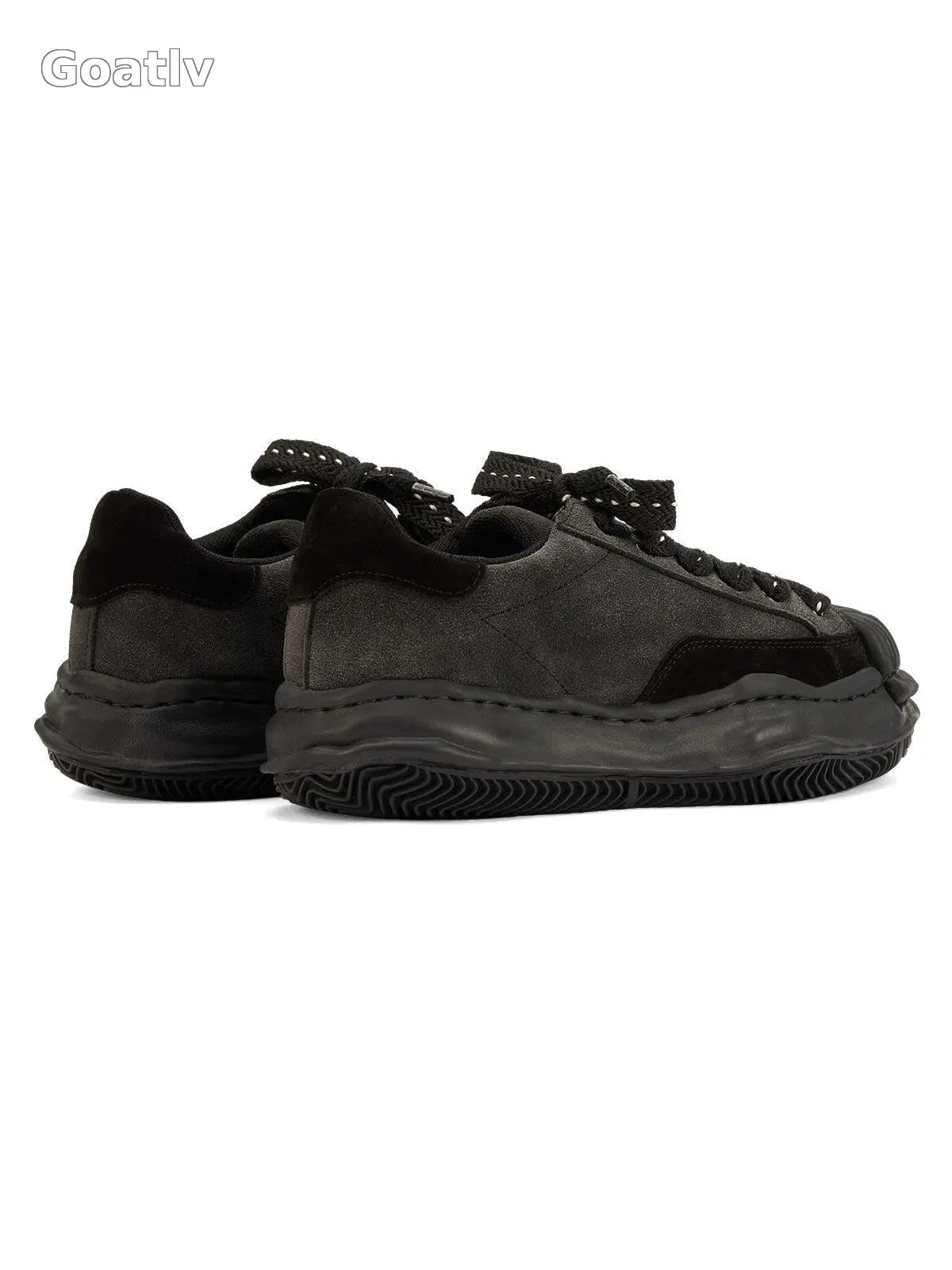 Sneakerhub Black Retro Washed Street Rap Sneakers - 2059 - 1984