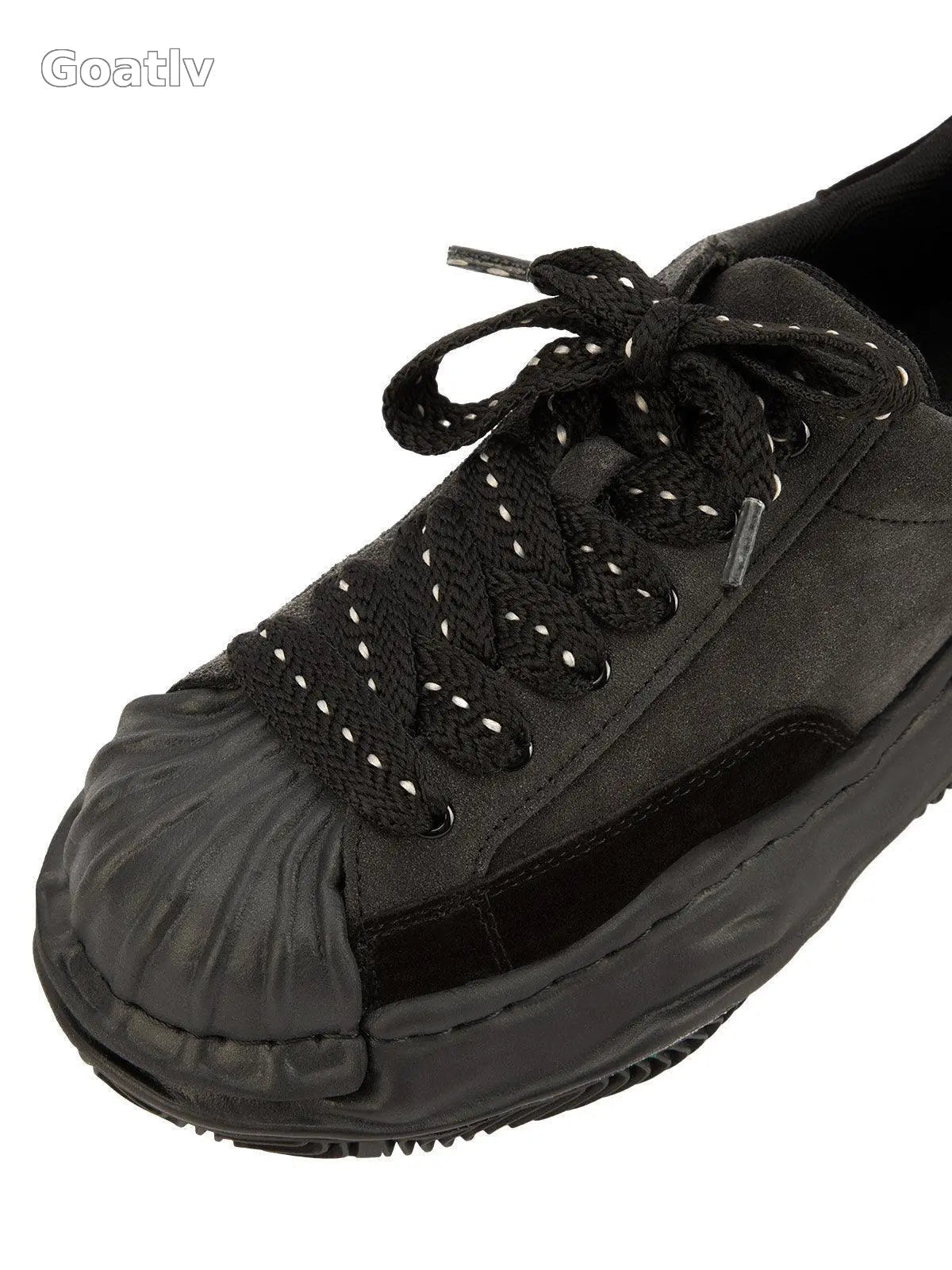 Sneakerhub Black Retro Washed Street Rap Sneakers - 2059 - 1984