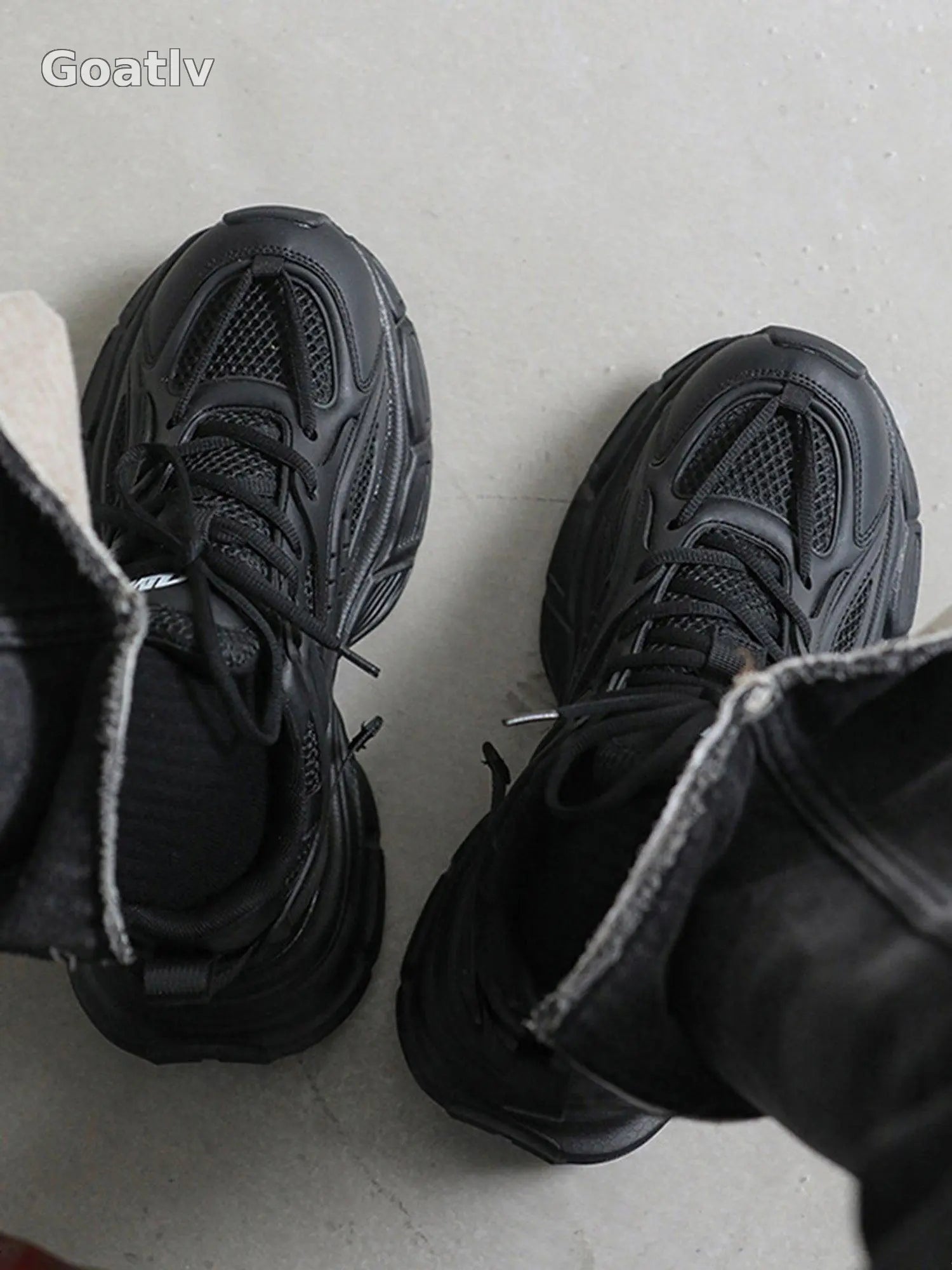 Sneakerhub Black Warrior Mesh Rap Sneakers - 2087 - 1984
