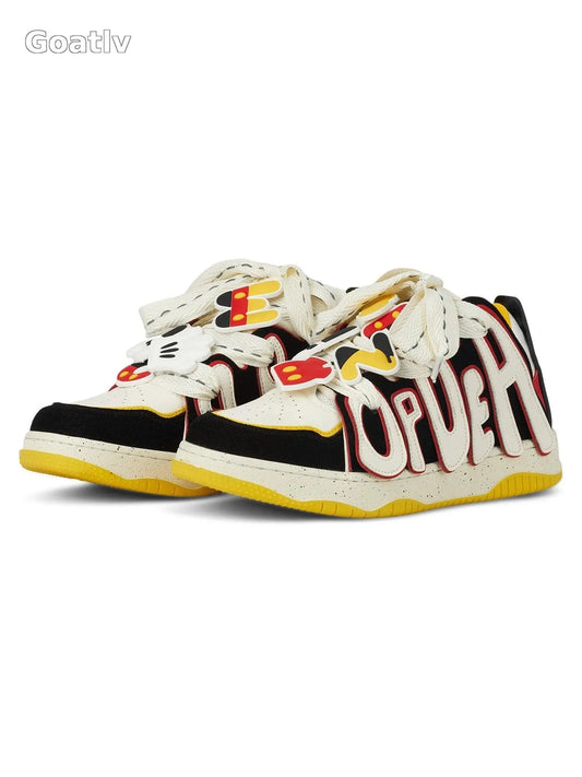 Sneakerhub Design Color Block Letter Shoes - 1865 - 1984