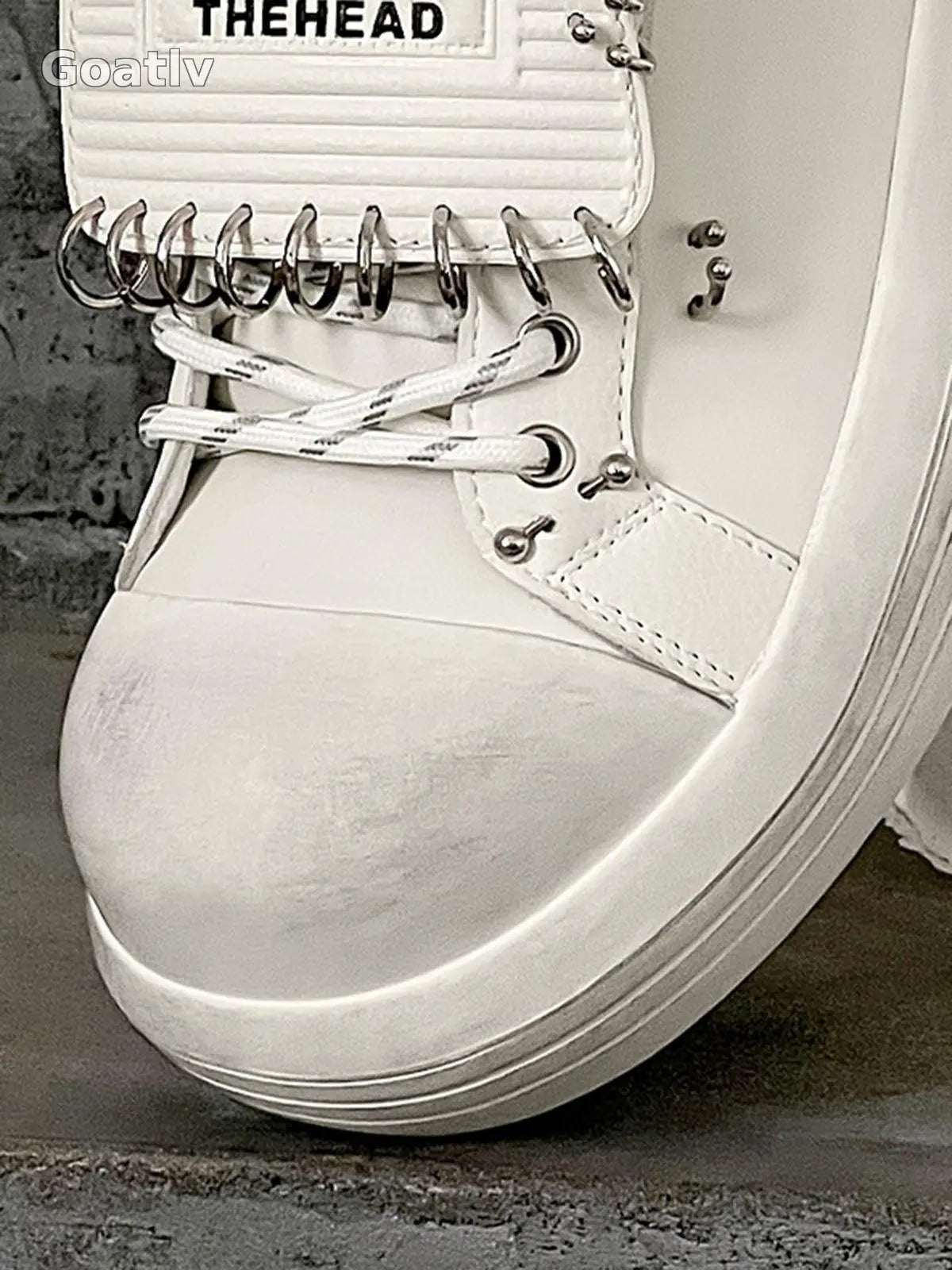 Sneakerhub Punk Metal Ring Platform Sneakers - 1984