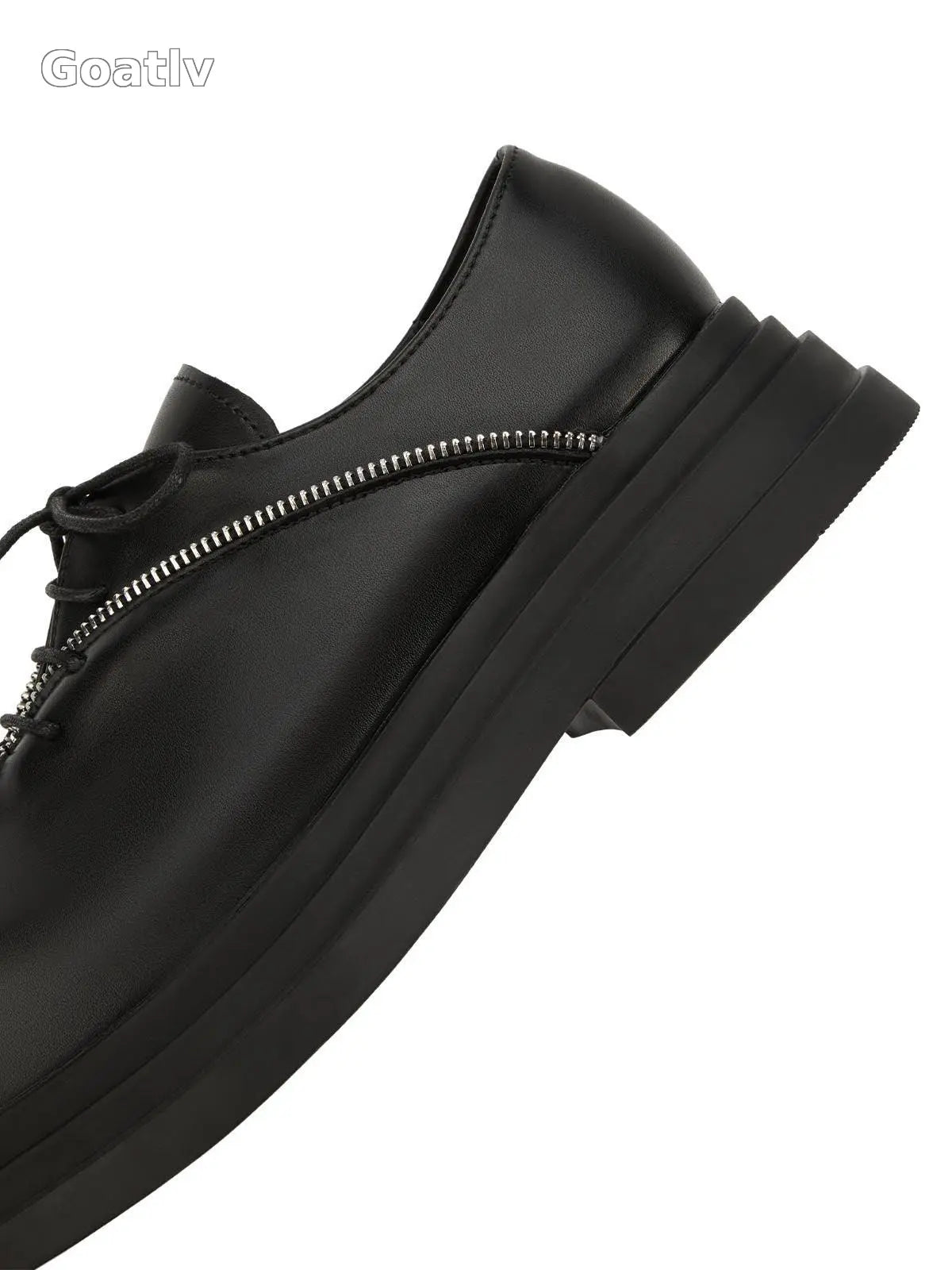 Sneakerhub Punk Personality Zipper Design Leather Shoes - 2173 - 1984