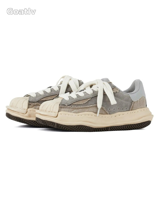 Sneakerhub Retro Shell Head Original Sole Washed Sneakers - 1984