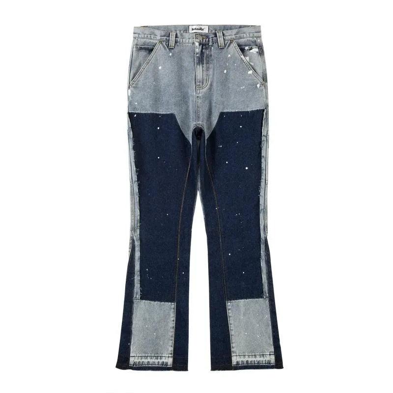 Stitching Ink Splashed Jeans V1 eprolo