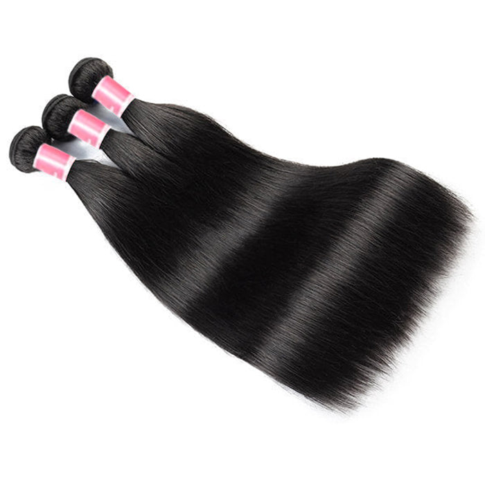 Malaysian Straight Hair 3/4 Bundle Deals Unprocessed Virgin Human Hair Bundles hermosahair