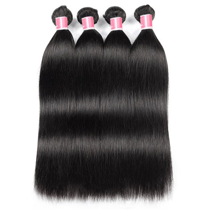 Malaysian Straight Hair 3/4 Bundle Deals Unprocessed Virgin Human Hair Bundles hermosahair