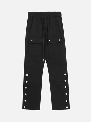 Street Fashion Slit Button Design Casual Sweatpants SP240328YD2E