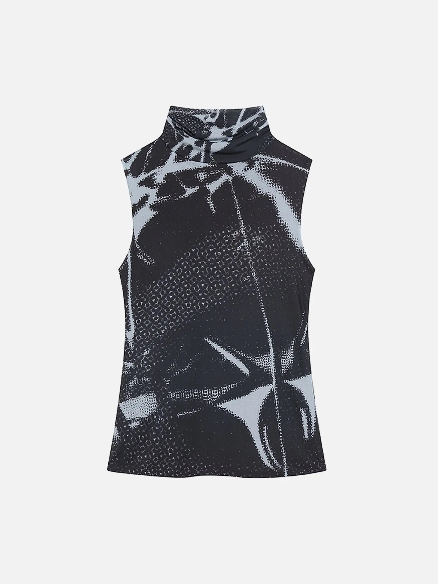 Street Hip Hop Elastic Face Mask All Over Printed Mesh Vest Tank Top - 1992 SP240408EKNH