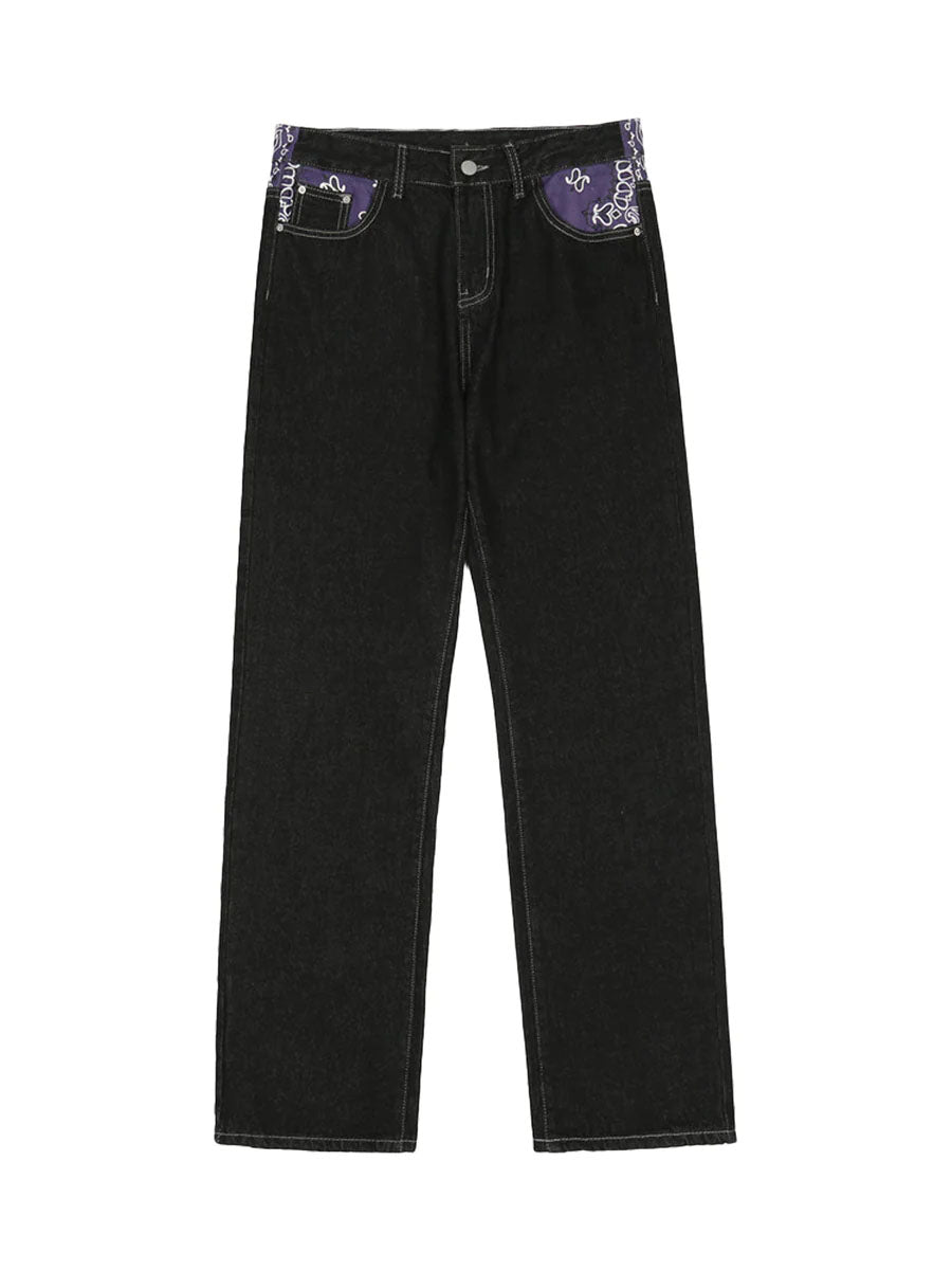 1984 Petal Letter Baggy Jeans - 1984brand