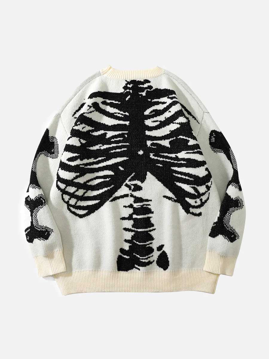 1984 Skeleton Knit Sweater -1185 SP220217JHCS