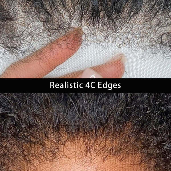 Kinky Straight 360 Lace Wig Pre Plucked 13x6 Hd Lace Front Human Hair Wig 180% Density Hermosa Hair