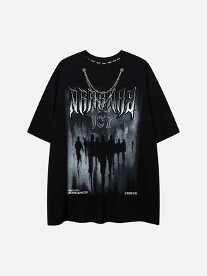 Vintage Gothic Metal Hanging T-shirt SP2403200FKC