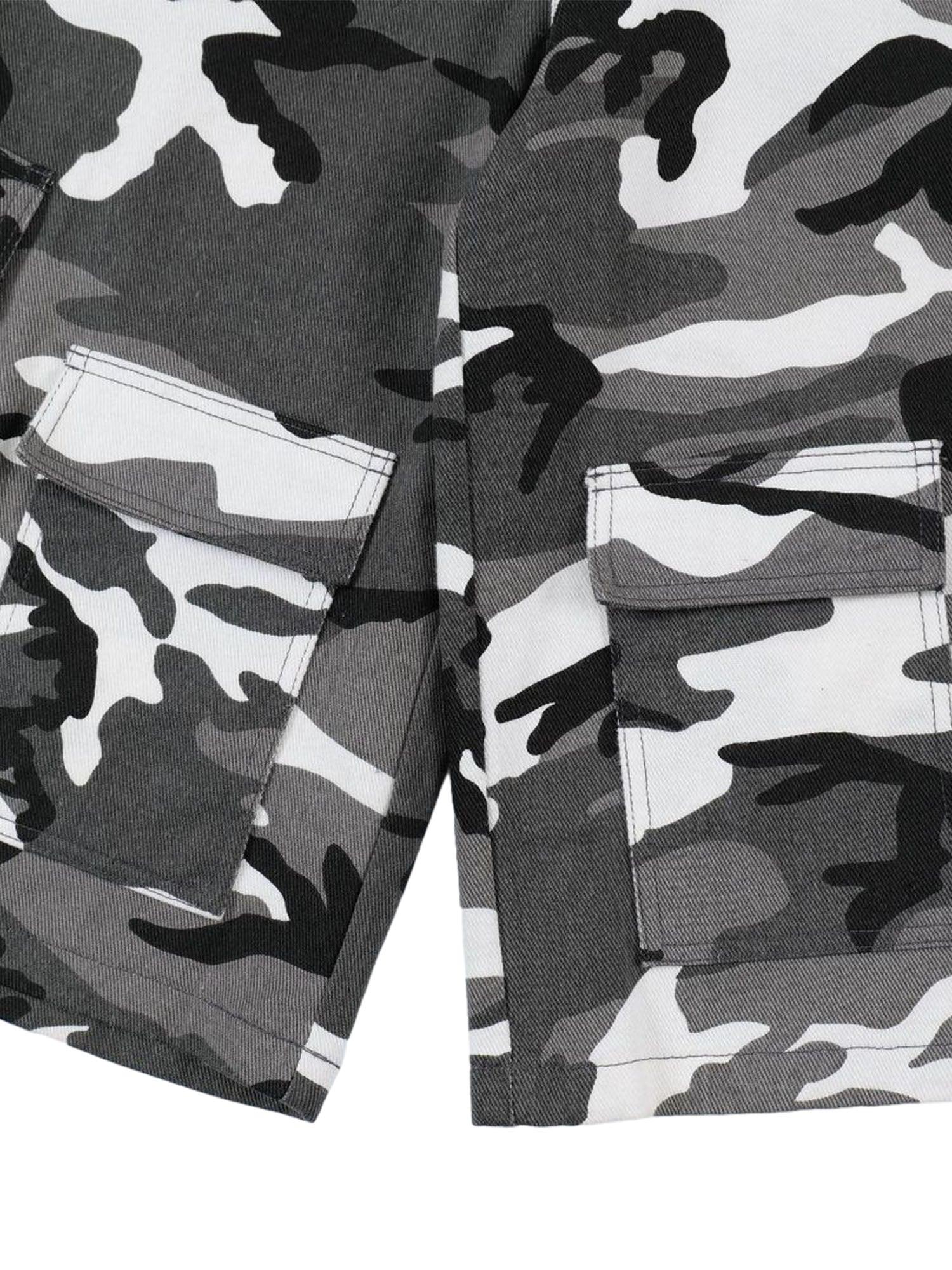 1984 American High Street Camouflage Workwear Casual Jorts