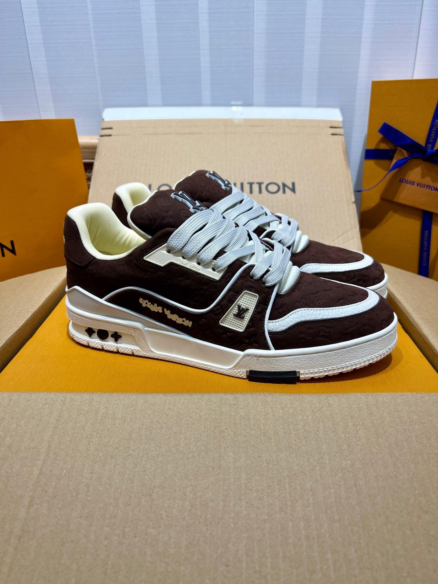 LUV Brown Trainer Sneakers-079