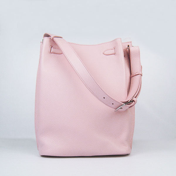 Nappa Leather Shoulder Bag H2804 pink Silver Kilta bags