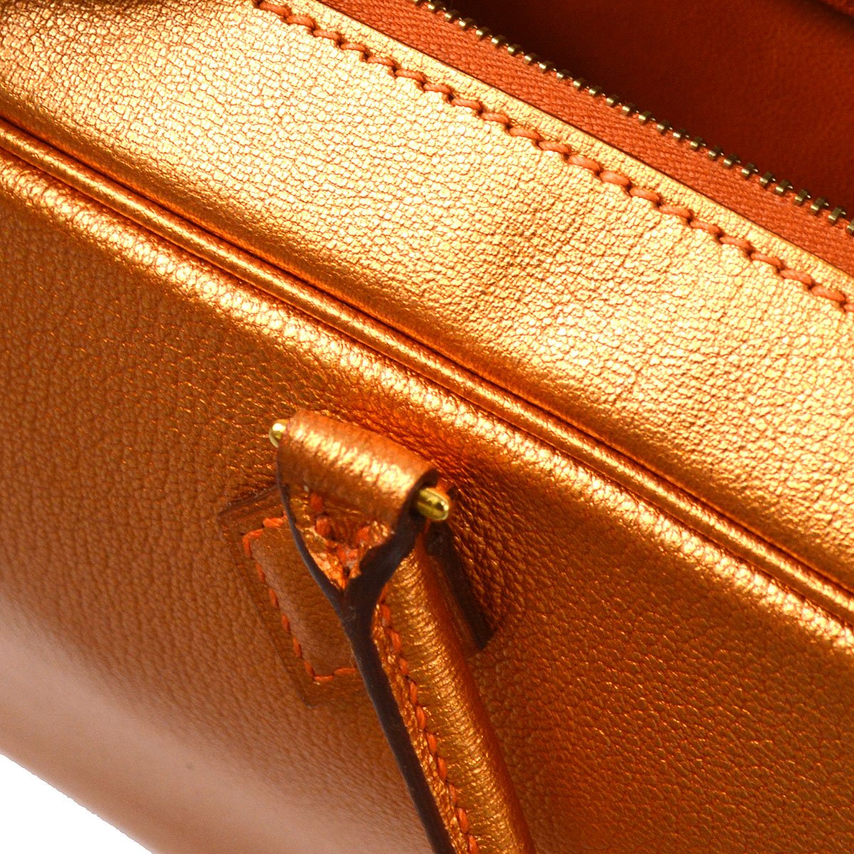 PLUME ELAN 28 Metallic Orange Chevre Coromandel Kilta bags