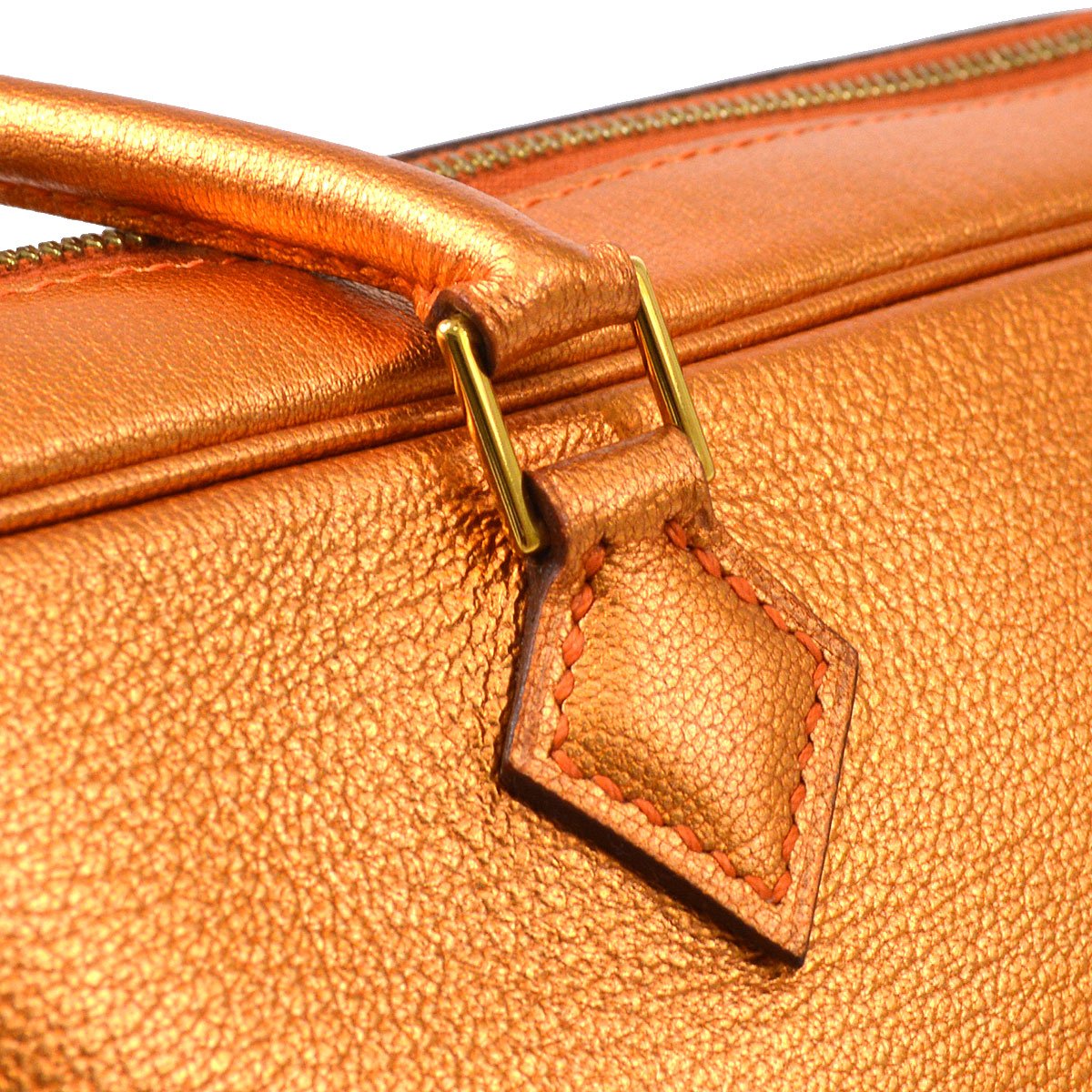 PLUME ELAN 28 Metallic Orange Chevre Coromandel Kilta bags