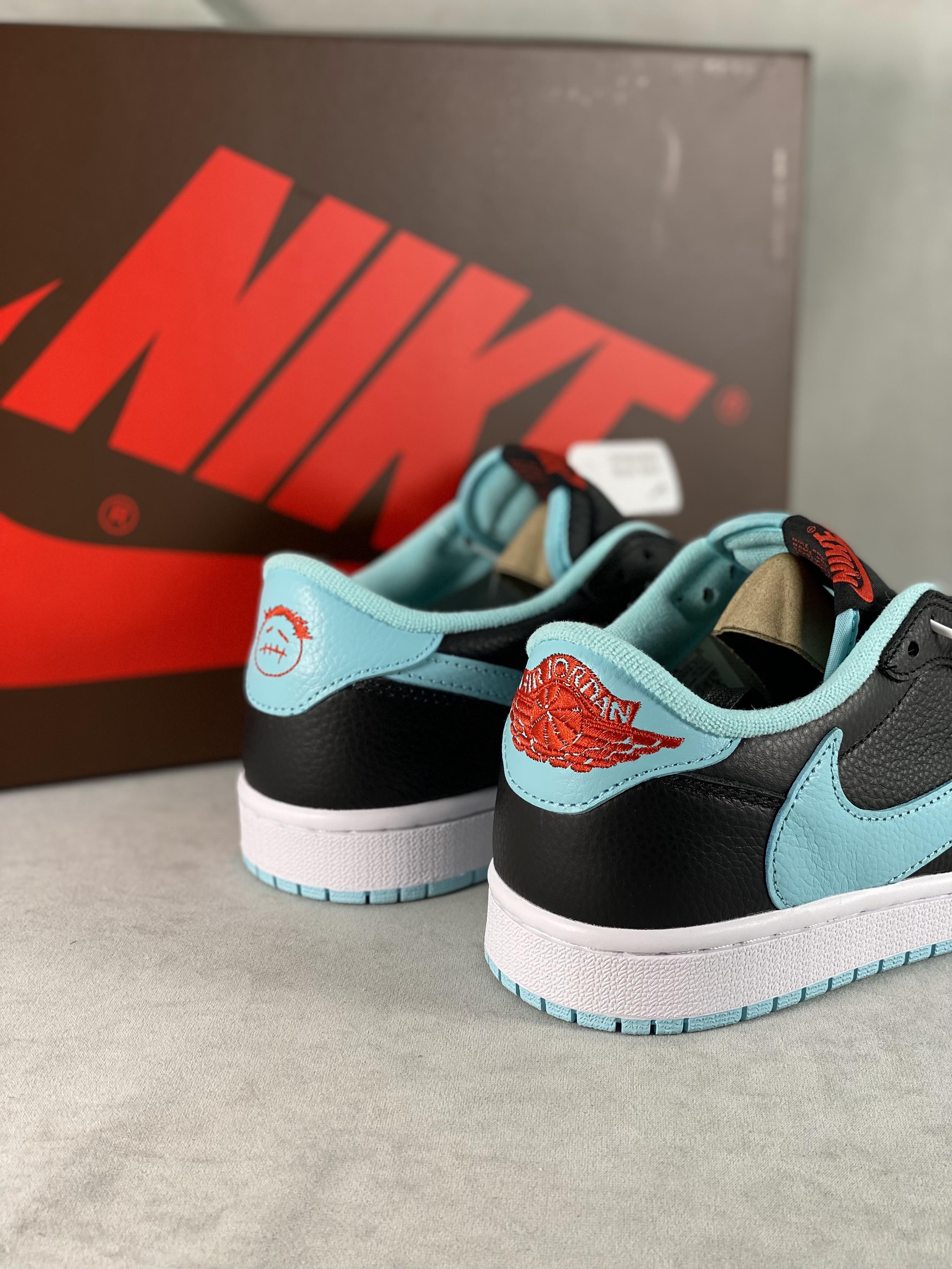 Custom Travis Scott x Air Jordan 1 Reverse Mocha DM7866 701 - sneakerhypesusa