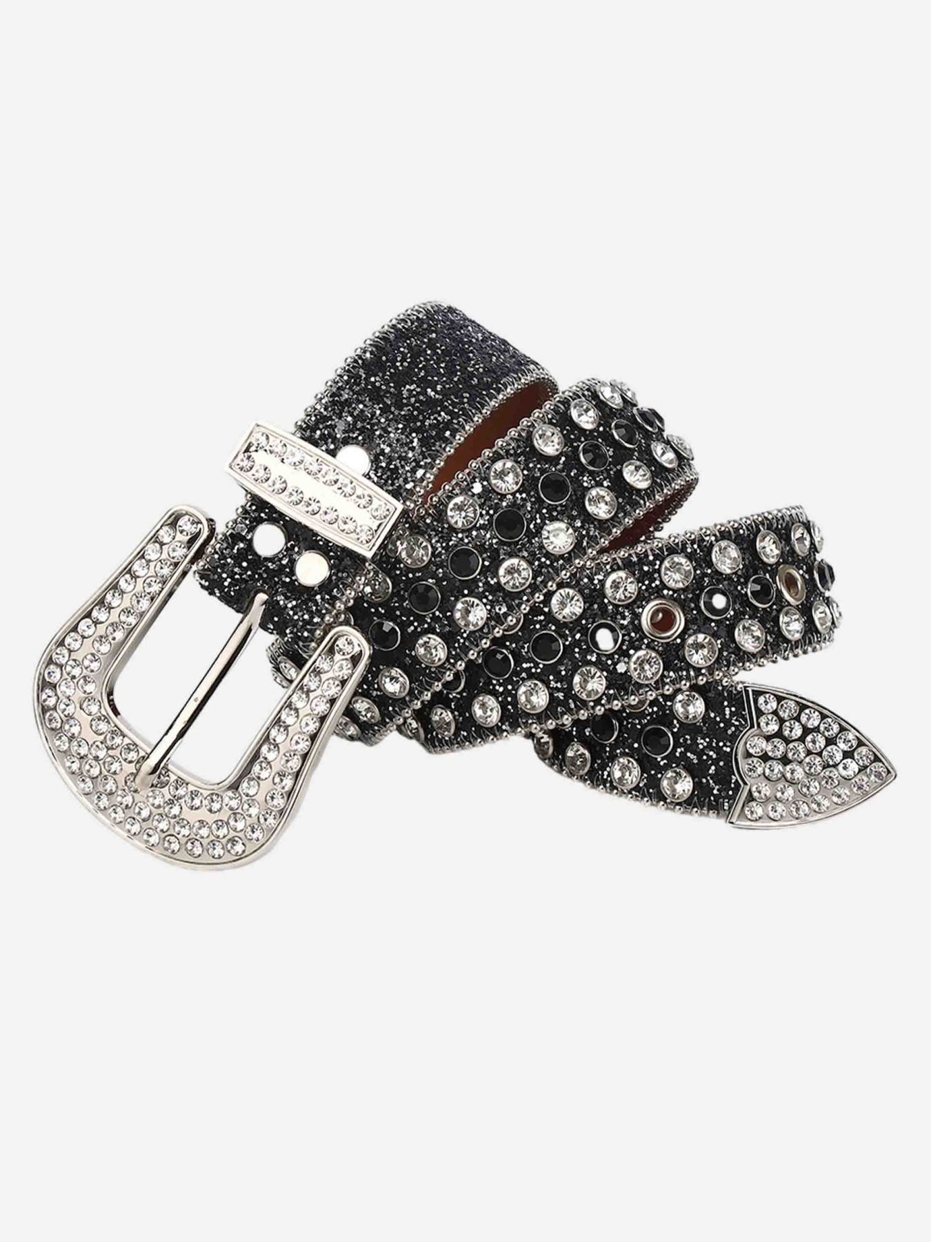 1984 Studded Rhinestone Hip Hop Belt - 1691 SP230728KN76