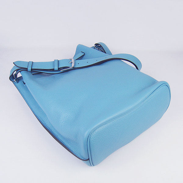 Nappa Leather Shoulder Bag H2804 light blue Silver Kilta bags