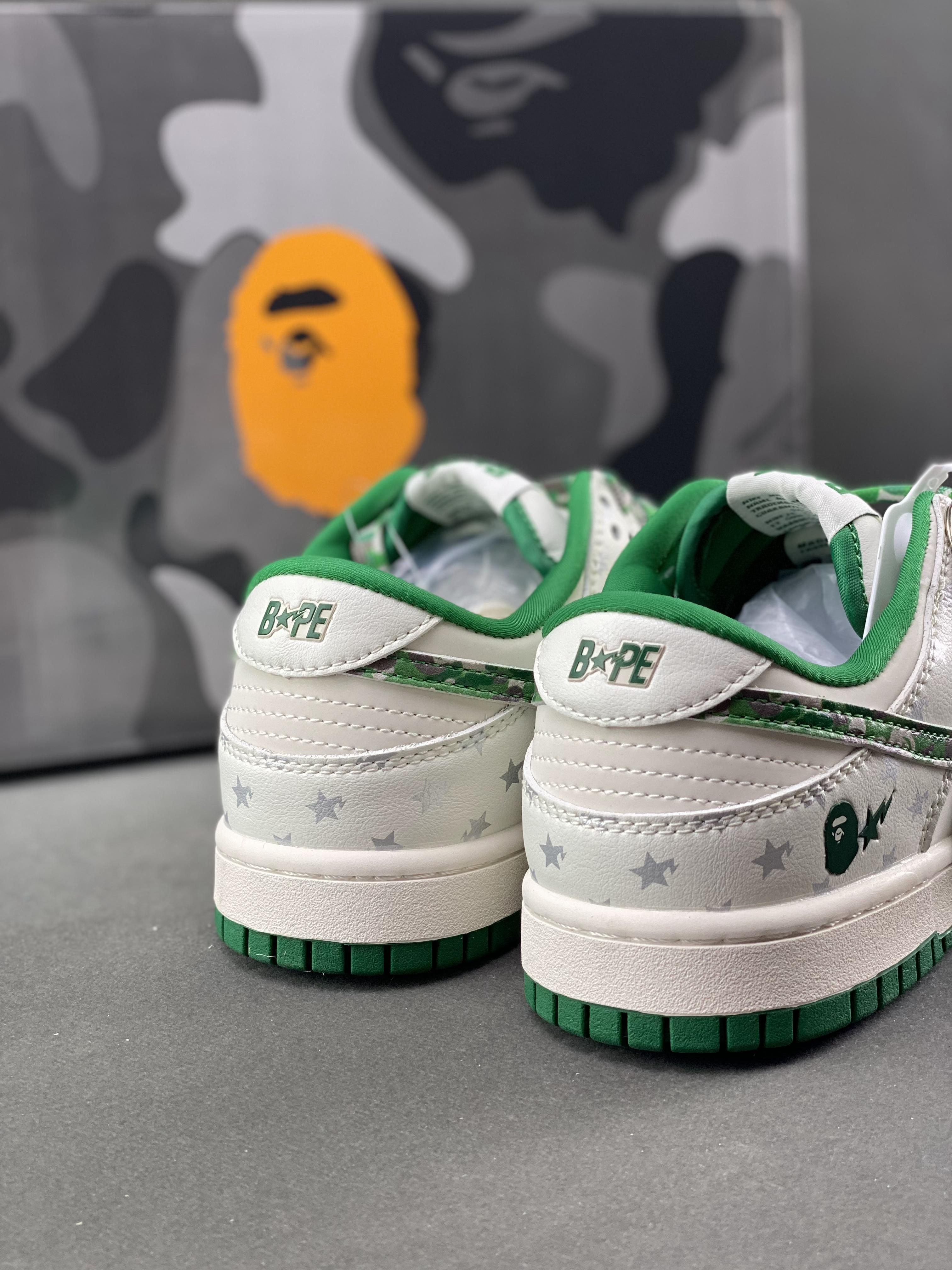 Custom SB Dunk X BAPE DW1098-349 sneakerland