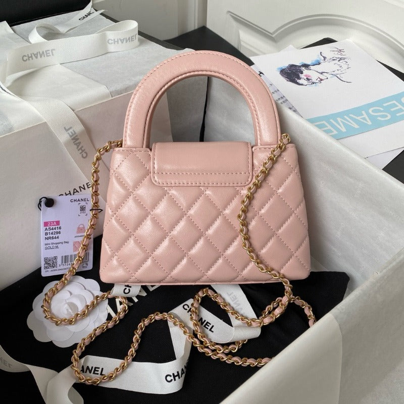 1984 - Lambskin Mini Kelly Chain Bag Light Pink