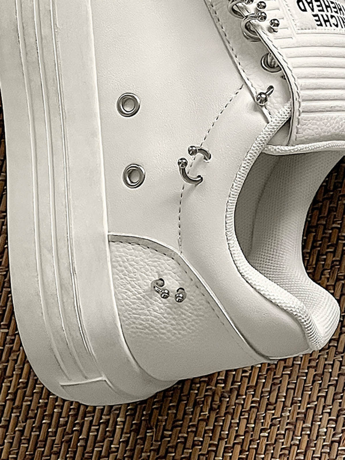 Sneakerhill Punk Metal Ring Platform Sneakers - 1984