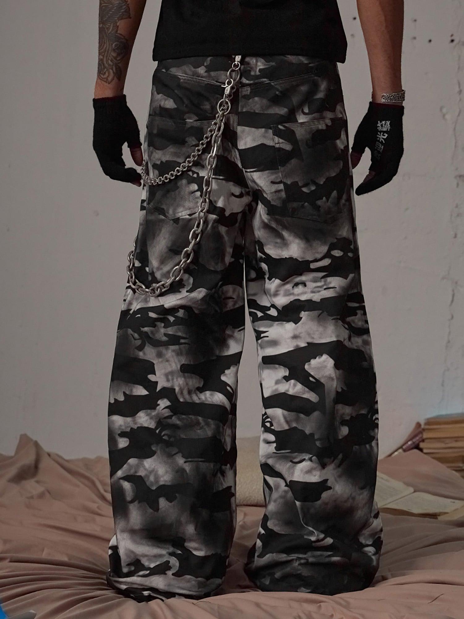 1984 Tie-Dye Baggy Snow Camouflage Pants - 2109