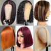 Short Bob Wigs For Girl 13*4 HD Lace Front Human Hair Wigs Pre Plucked hermosahair