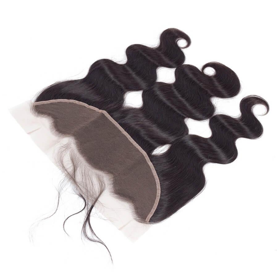 Malaysian Body Wave 4 Bundles With 13X4 Ear To Ear Lace Frontal Natural Color hermosahair