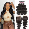 Malaysian Body Wave 3 Bundles with 4*4 Closure Soft Unprocessed Virgin Human Hair Hermosa Hair