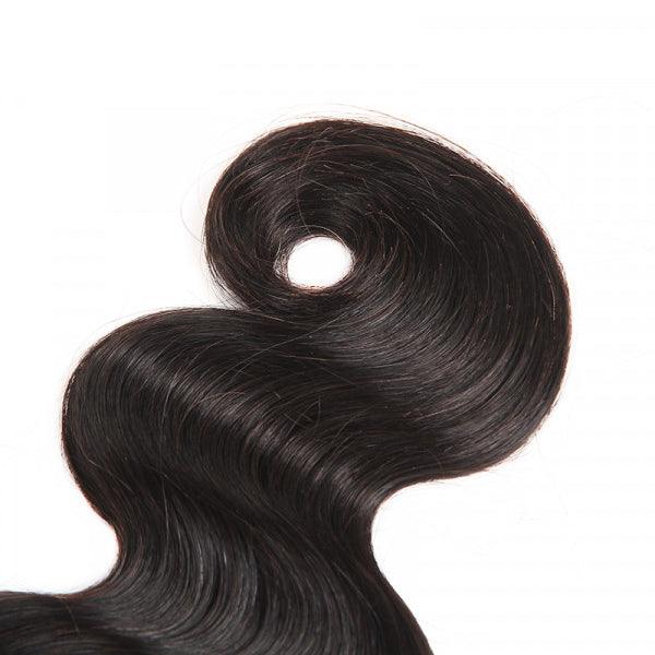 Malaysian Body Wave 3/4 Bundle Deals Unprocessed Virgin Human Hair Bundles Natural Black Color hermosahair