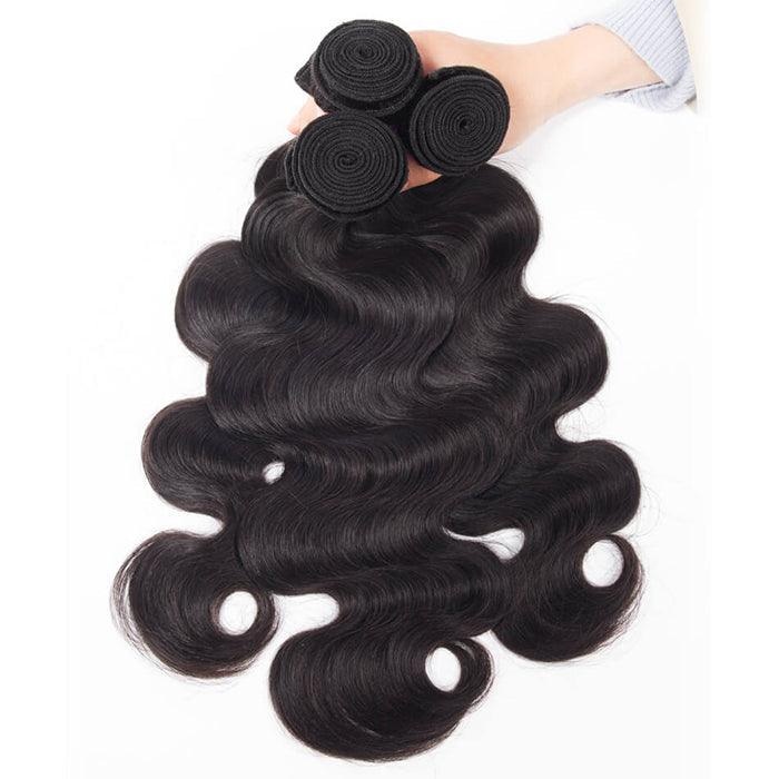 Peruvian Body Wave 3/4 Bundle Deals Unprocessed Virgin Human Hair Extensions In Stock hermosahair