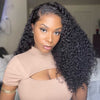 180% Density Curly Lace Front Wigs 13x4 HD Lace Frontal C Part Long Wig - 1984brand