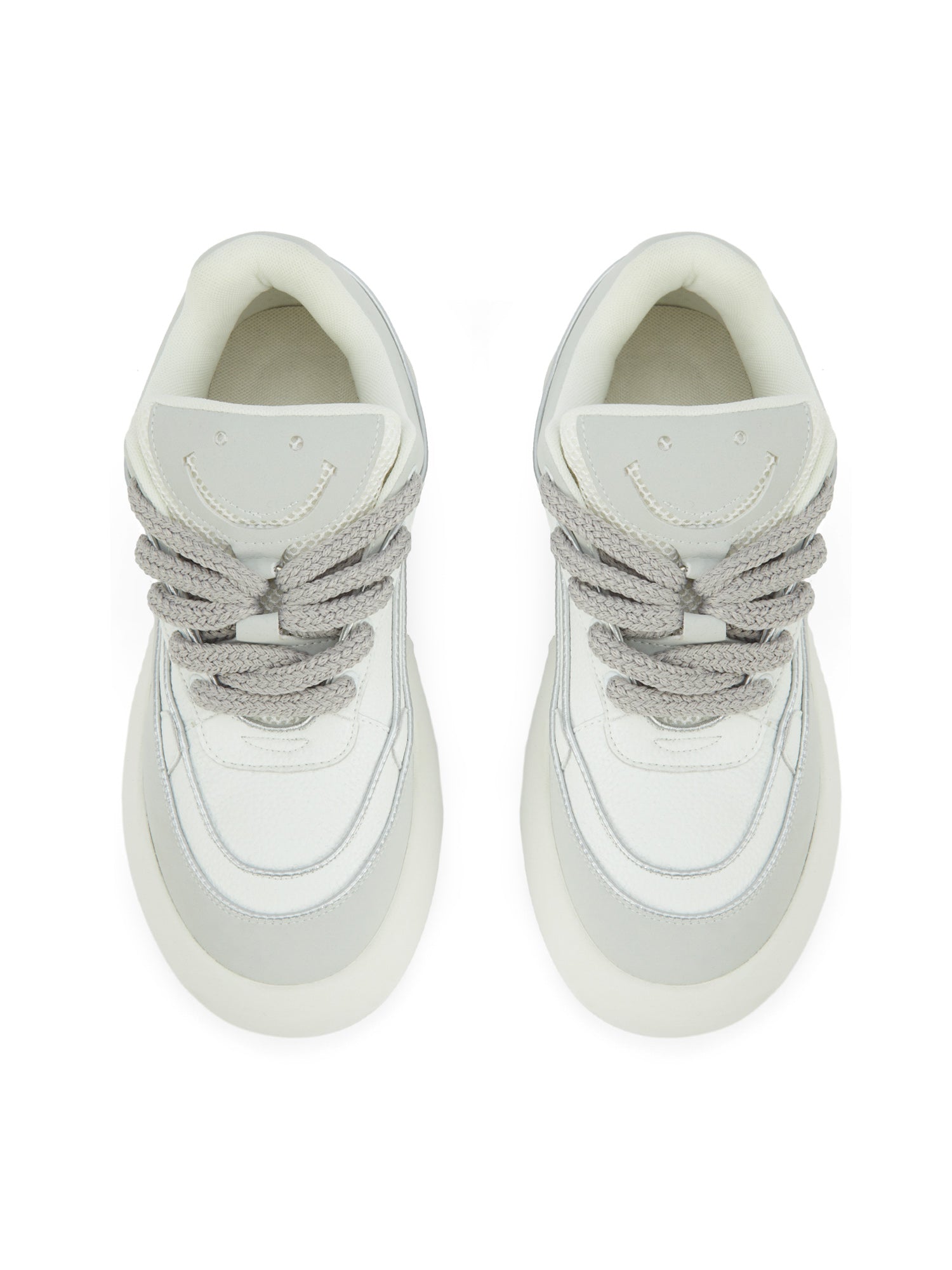 Sneakerhill Smiley Face Platform Street Rap Sneakers - 1984
