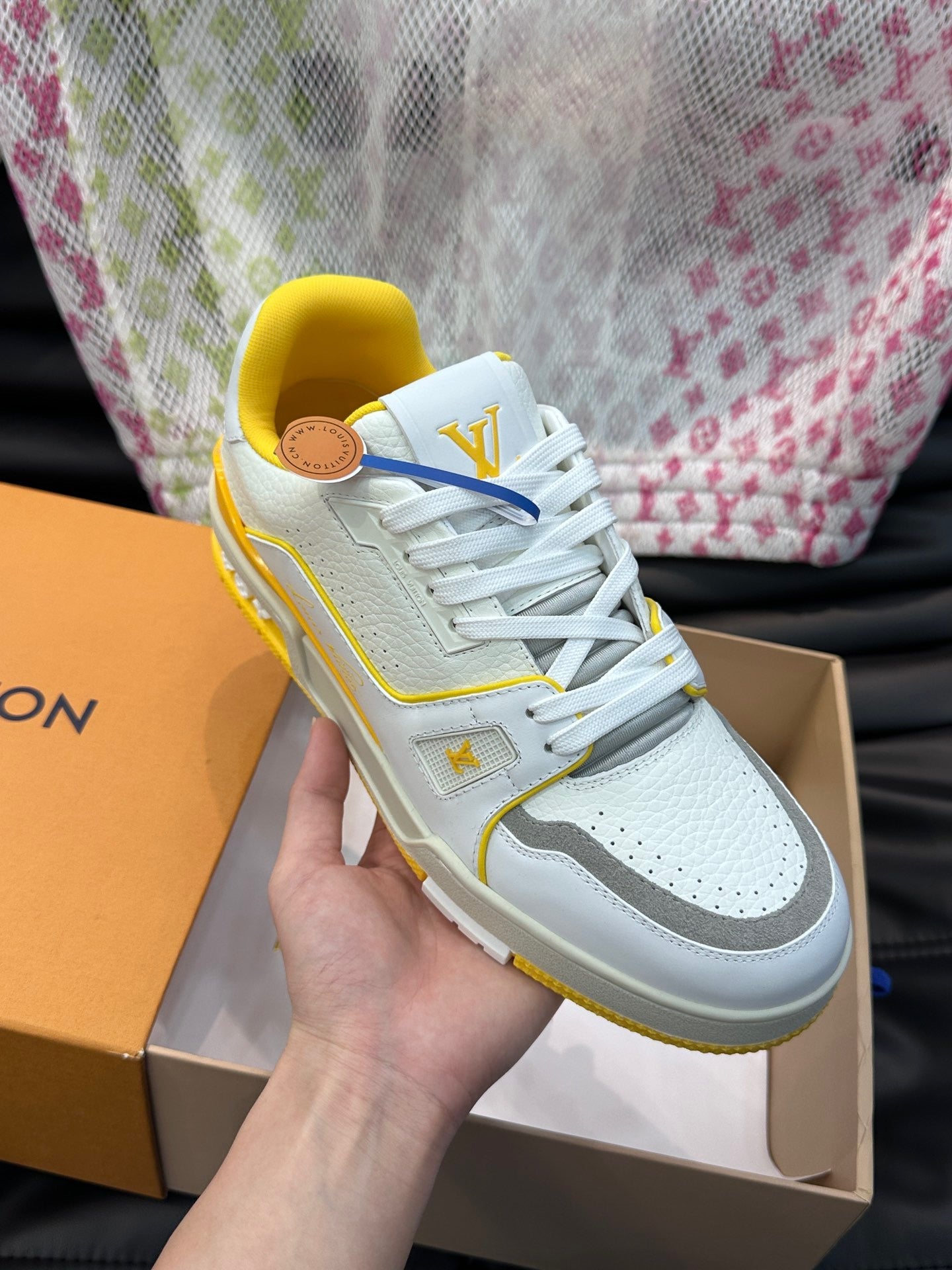 LUV Women's Yellow and White Trainer  Sneakers-097