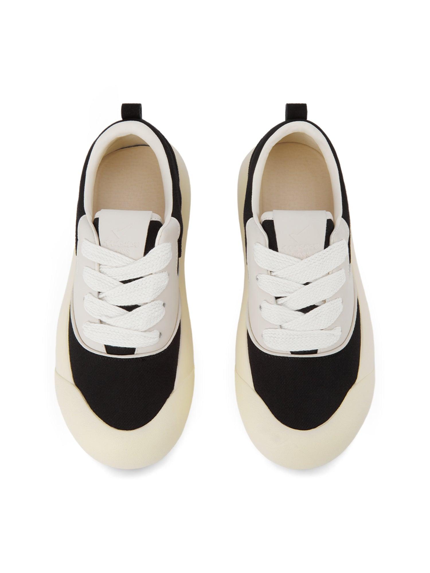 1984 Chunky Round-Toe Color-Block Rap Sneakers