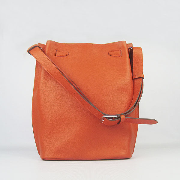 Nappa Leather Shoulder Bag H2804 orange Silver Kilta bags