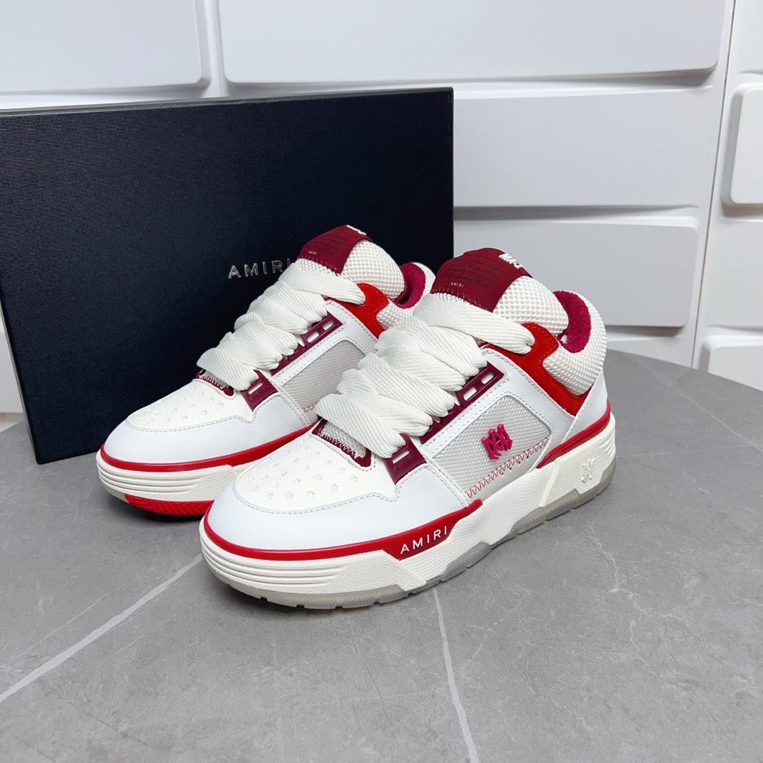 AMR MA-1  White and Red Sneakers-133