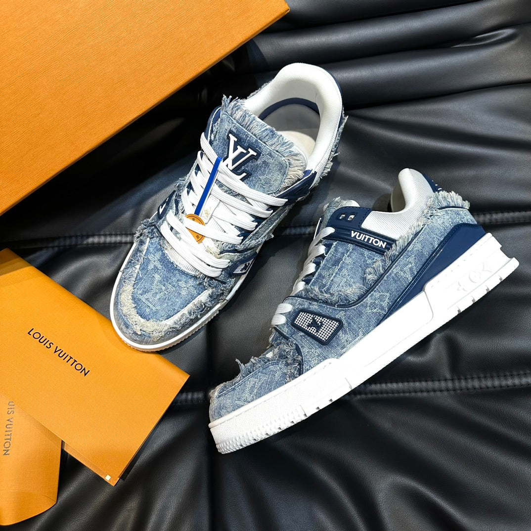 LUV Trainer Blue Denim Sneakers -070