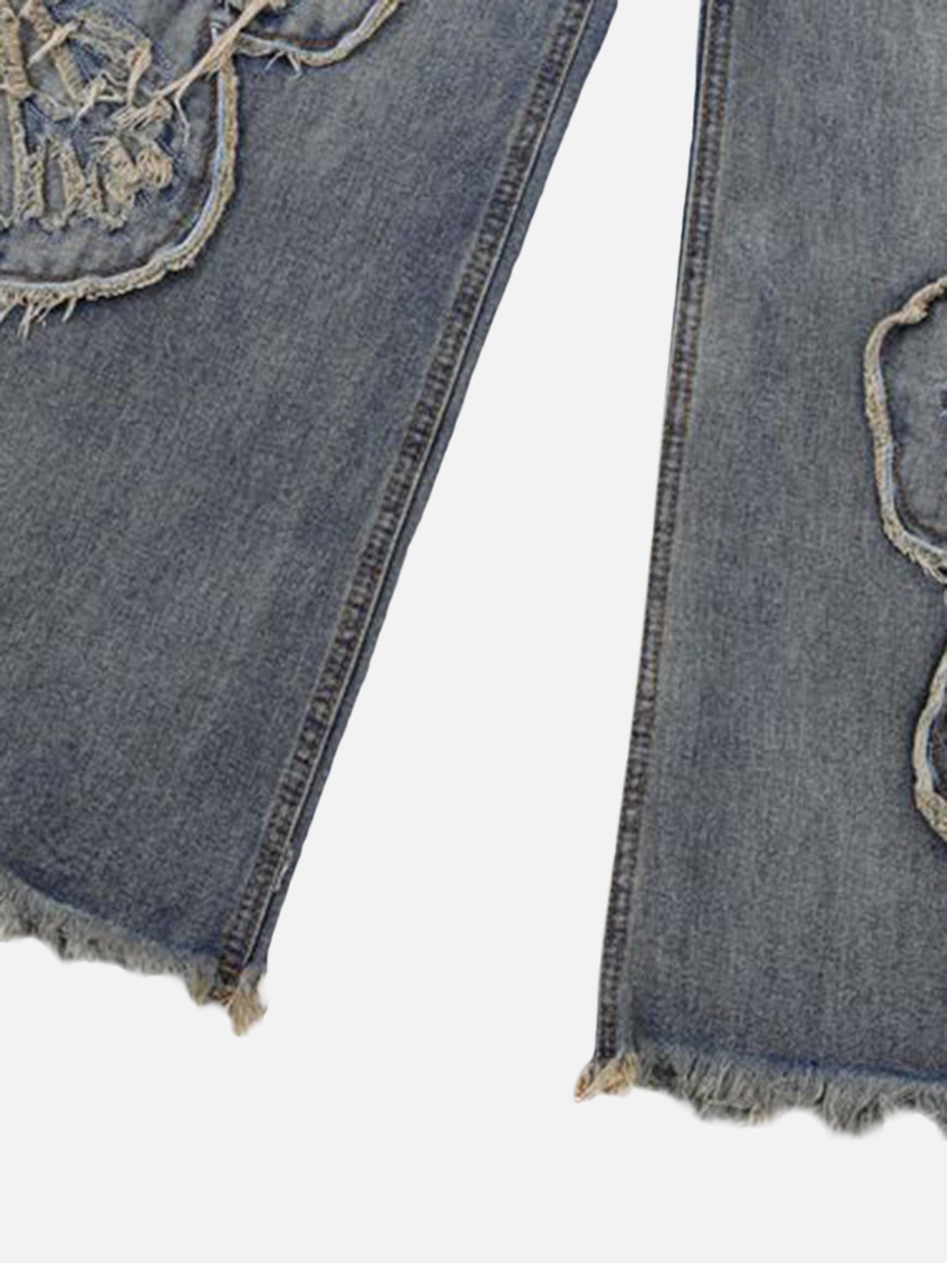 1984 Appliqued Butterfly Embroidered Jeans - 1984brand